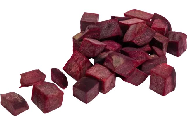 Bieten rood brunoise 20mm rauw bak 1kg kist 6 stuks